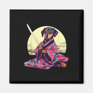 Íman Engraçado Dachshund Wiener Dog Japonês Tatuagem Uk