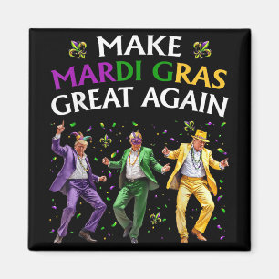 Íman Engraçado Dançando, Torne o Excelente do Mardi Gra