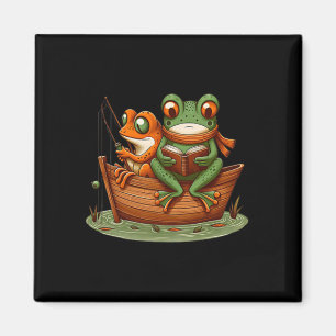 Íman Engraçado De Sapo Engraçado Pesca Vintage Caderno