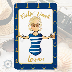 Íman Engraçado Decor Náutico por Sentir a Porta Nauti