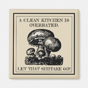 Íman Engraçado deixe que o Shiitake vai costume da