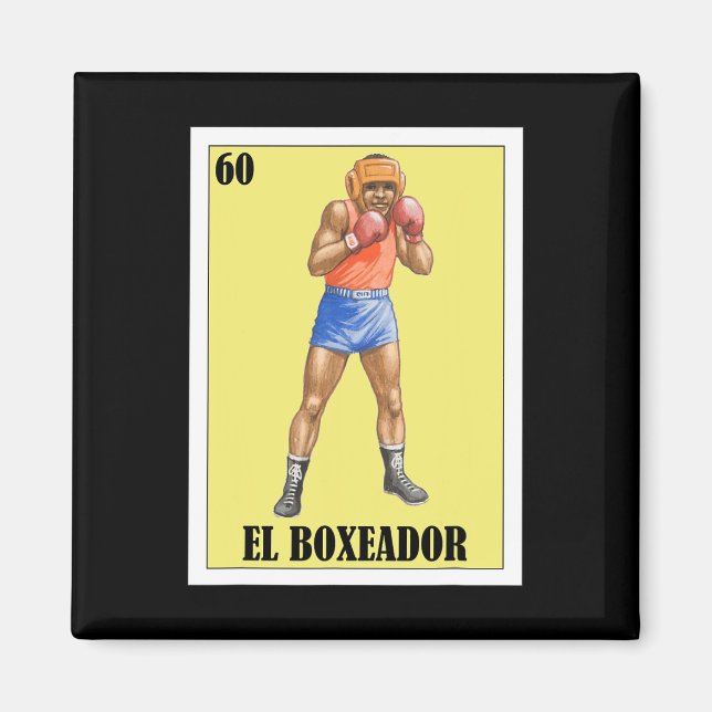 Íman Engraçado Design de Boxing Mexicano - El Boxeador  (Frente)