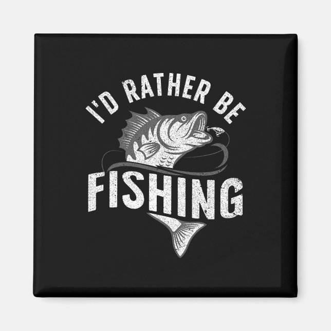 Íman Engraçado Design De Novidade De Pesca Para Homens  (Frente)