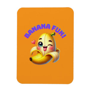 Íman Engraçado Design de Winking Banana para diversão e