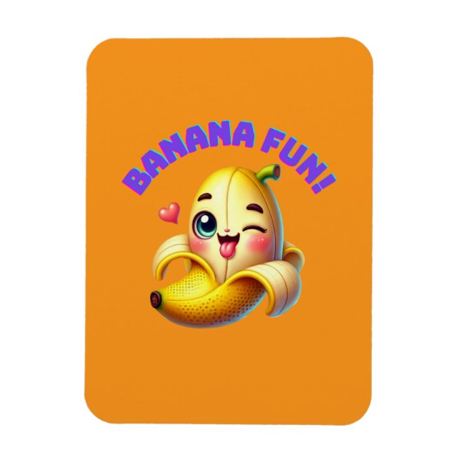 Íman Engraçado Design de Winking Banana para diversão e (Vertical)