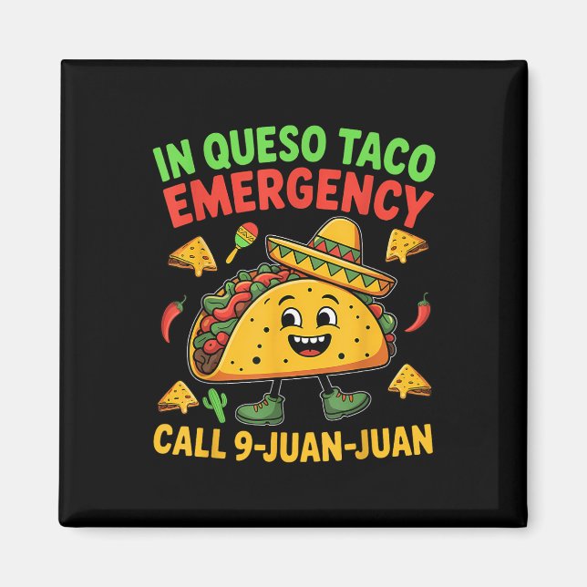 Íman Engraçado Dizer "Cinco de Mayo, mexicano Taco Fies (Frente)