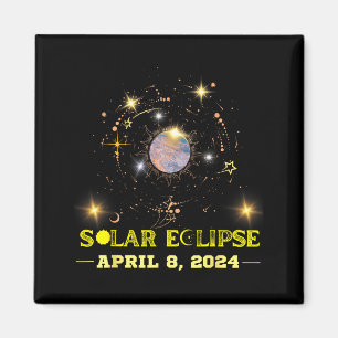 Íman Engraçado Do Eclipse Solar Caminho 8 De Abril