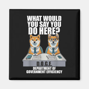 Íman Engraçado Doge Meme D.o.g.e., Departamento de Gove