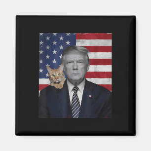 Íman Engraçado Donald Trump E A Bandeira Política Dos E