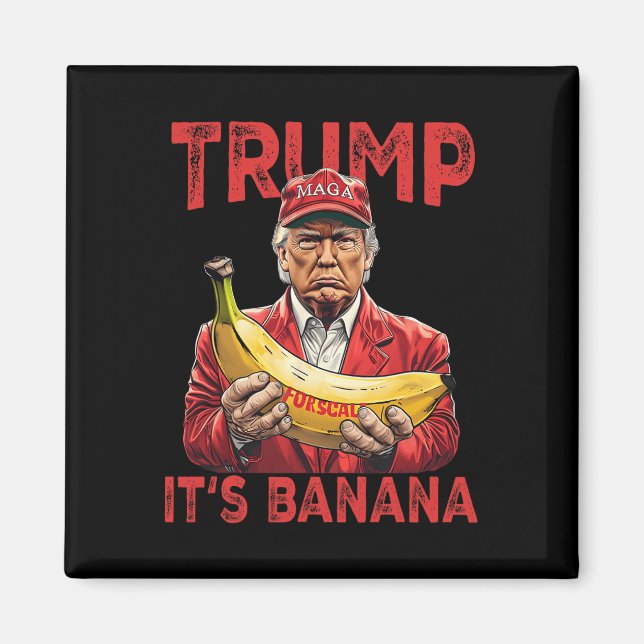 Íman Engraçado É Banana para Scales Trump (Frente)