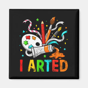 Íman Engraçado Eu Artedei Humor Artístico Legal Gráfico