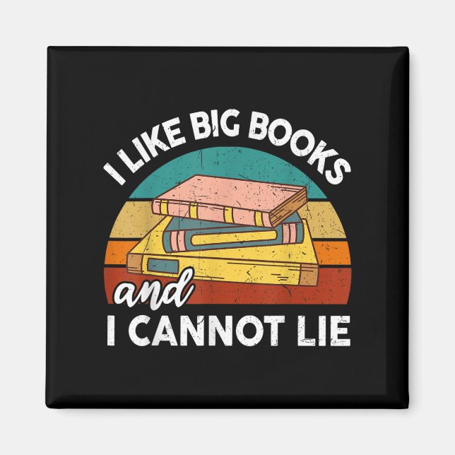 Íman Engraçado Eu Gosto Do Big Book Cant Lie Nerd Schoo (Frente)