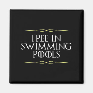 Íman Engraçado Eu Peito Nadar Piscinas Gag Novelty Grap