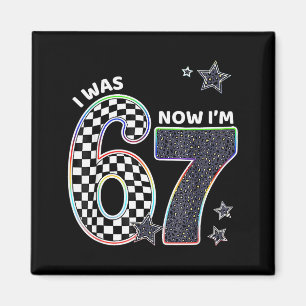 Íman Engraçado Eu Tinha 6 Anos Agora Tenho 7 Aniversári