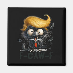 Íman Engraçado F- Caw -f Corvo Fcwf Raven Halloween Pre