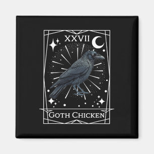 Íman Engraçado Fairycore Tarot Gothic Witchcraft Chicke