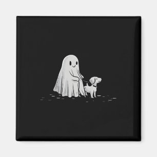 Íman Engraçado Fantasma Andando Cachorro Spooky Season