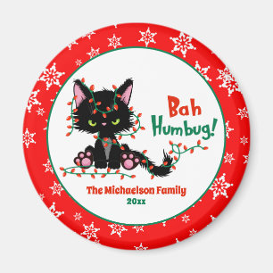 Íman Engraçado Feliz Natal Gato De Grumpy