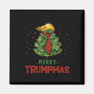 Íman Engraçado Feliz Trumpmas Árvore de Natal Xmas Hol