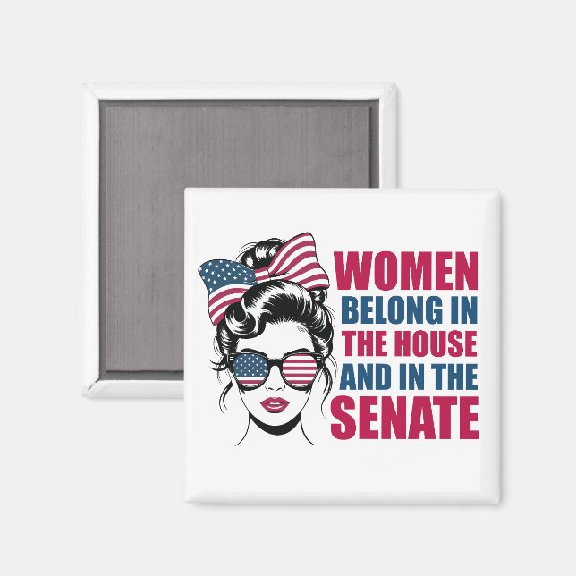 Íman Engraçado Feminista Americano Citação Política (Front/Back)