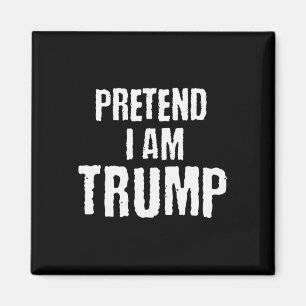 Íman Engraçado Fingir Eu Sou Trump Halloween Costu Polí