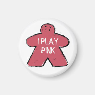 Íman Engraçado Frase Grunge Cor-de-rosa Jogador de Cons