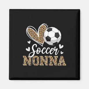 Íman Engraçado Futebol Nonna Leopardo Nonna Jogadora de
