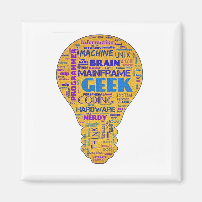 Íman Engraçado Geek Humor Técnico - Presente de Codific (Frente)