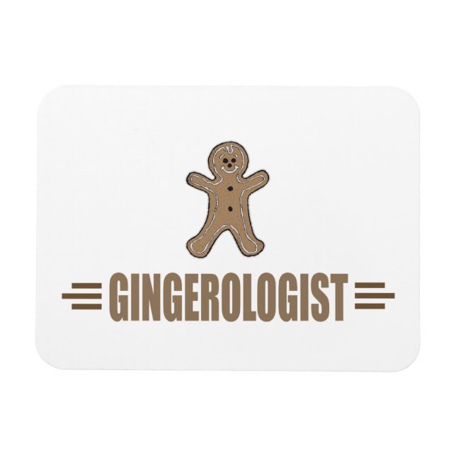 Íman Engraçado Gingerpão Cookie (Horizontal)