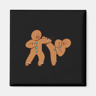 Íman Engraçado Gingerpão Homem Karate Cookie Frio Chris