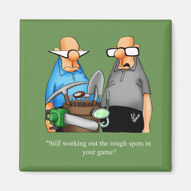 Íman Engraçado Golf Humor Magnet (Frente)