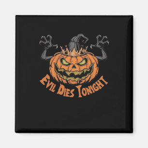 Íman Engraçado Halloween Dizendo Mau Morre Esta Noite