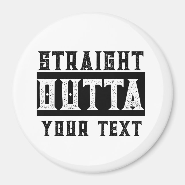 Íman Engraçado 'Hetero fora do seu texto' (Frente)
