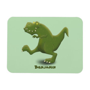Íman Engraçado humor de desenho animado com dinossauro