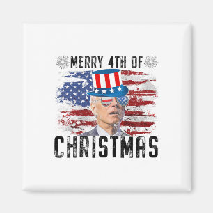 Íman Engraçado Joe Biden Feliz 4 De Natal 4 De Julho