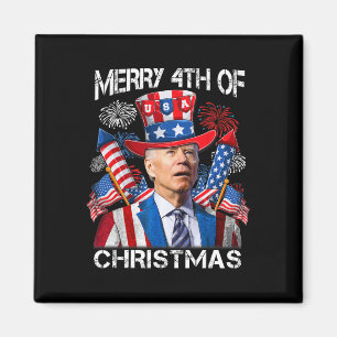 Íman Engraçado Joe Biden Feliz 4 De Natal 4 De Julho