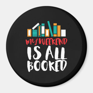 Íman Engraçado Ler Bookworms Meu Fim De Semana Está Tud