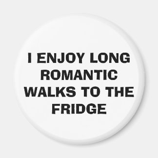 Íman Engraçado "LONG WALKS TO FRIDGE" Magnet