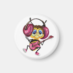 Íman Engraçado Magnet com Abelha-Tambor