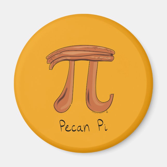 Íman Engraçado Matemática Pecan Pi Ação de Graças Queda (Frente)