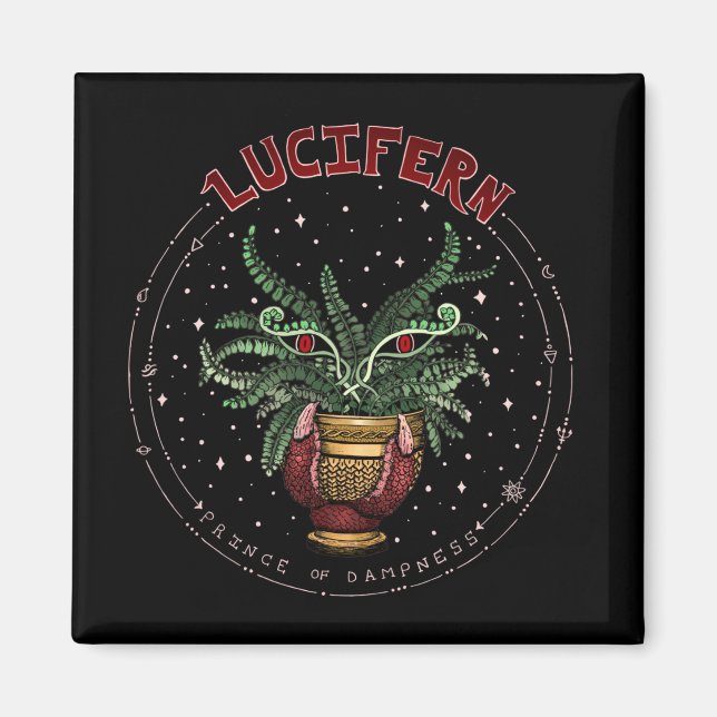 Íman Engraçado Mau da Festa do Dia das Bruxas Negra (Frente)