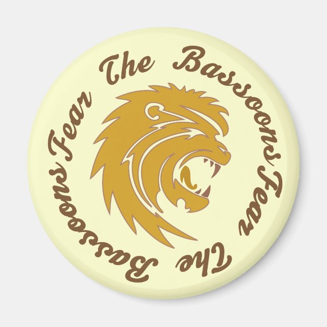 Íman Engraçado Medo da Bassoon (Frente)