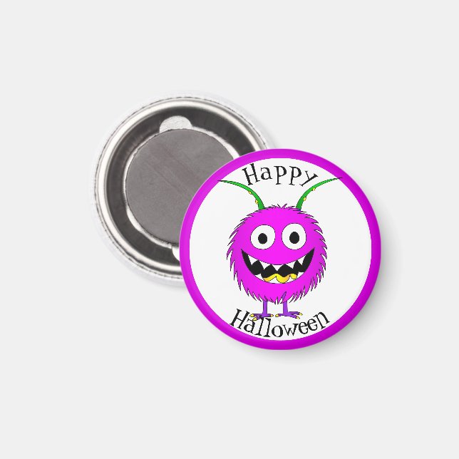 Íman Engraçado, Monstro, Halloween (Front/Back)