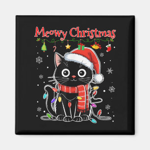 Íman Engraçado Natal Negro Natal Negro Luzes de Natal P