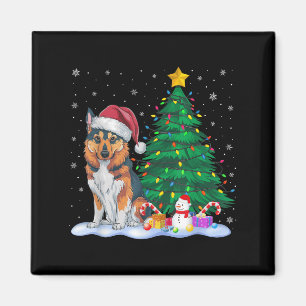 Íman Engraçado Nojento Norueguês Cão Xmas Tree Rein