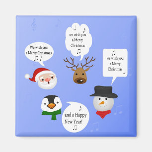 Íman Engraçado nós desejamos-lhe o Feliz Natal