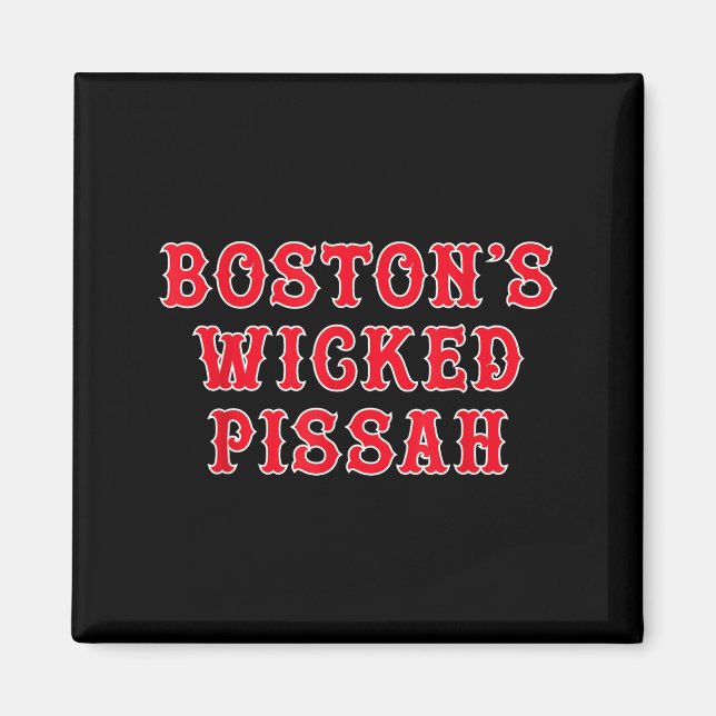 Íman Engraçado Nova Inglaterra Boston's Wicked Ah  (Frente)