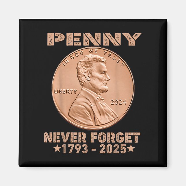 Íman Engraçado Nunca Esquecer A Moeda Da Penny 1 Centav (Frente)