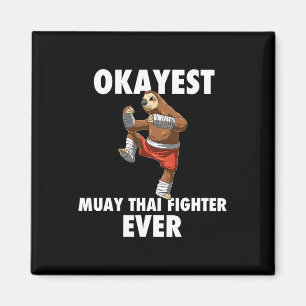 Íman Engraçado Okayest Sloth Fighter Ever - Muay Thai