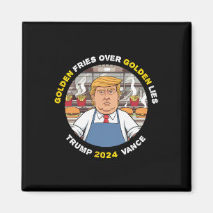 Íman Engraçado Ouro Frio Sobre Ouro Trump Va